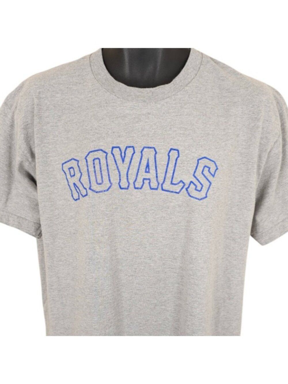 Kansas City Royals T Shirt Mens Size Large Gray MLB Baseball Reebok